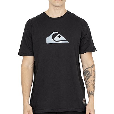 Camiseta Quiksilver Gradient Logo Wordblock SM26 Preto