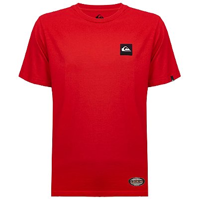 Camiseta Quiksilver Emb Square SM26 Masculina Vermelho