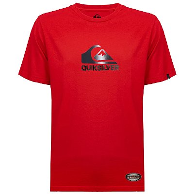 Camiseta Quiksilver Soft Hologram SM26 Masculina Vermelho