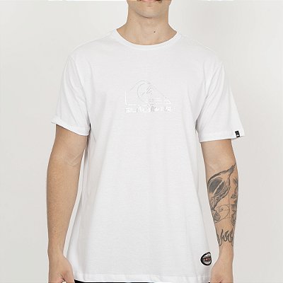 Camiseta Quiksilver Omni Chrome Line SM26 Masculina Branco