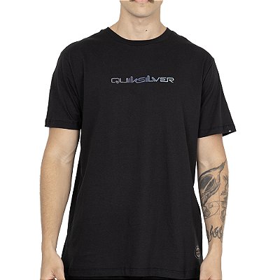 Camiseta Quiksilver Gradient Type Holmes PS SM26 Preto