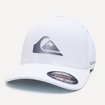 Boné Quiksilver Aba Curva Gradient Logo Wordblock S26 Branco