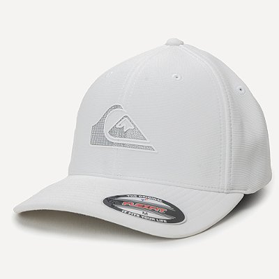 Boné Quiksilver Aba Curva Textured High Logo SM26 Branco