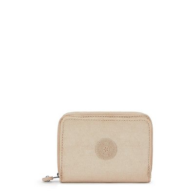 Carteira Kipling Money Love Sparkled Beige