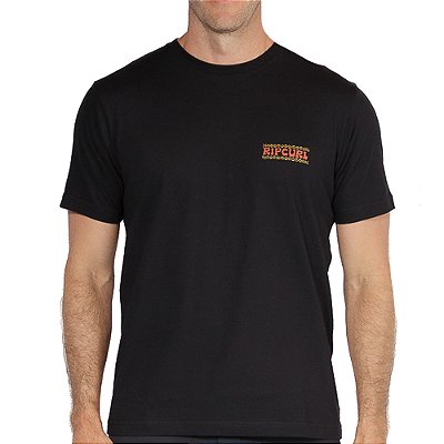 Camiseta Rip Curl New Shred SM26 Masculina Preto