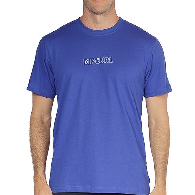 Camiseta Rip Curl Outline SM26 Masculina Eletric Cobalt