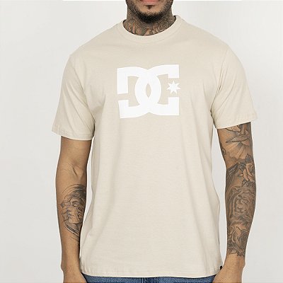 Camiseta DC Shoes DC Star SM26 Masculina Bege