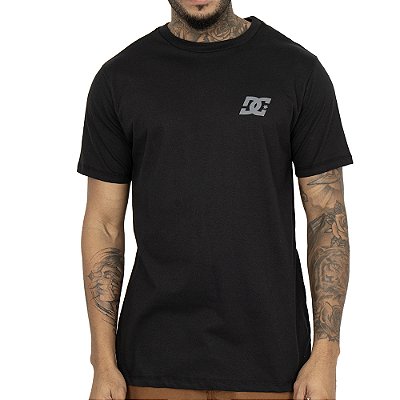 Camiseta DC Shoes Back Stripe SM26 Masculina Preto