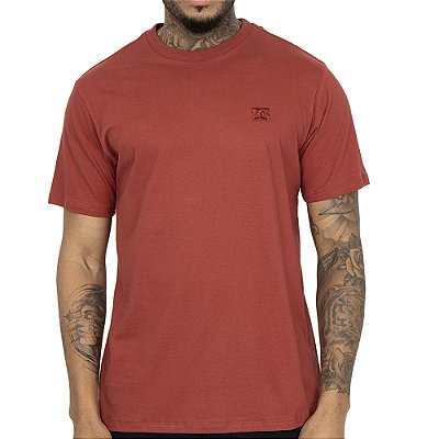 Camiseta DC Shoes Embroidery SM26 Masculina Vermelho