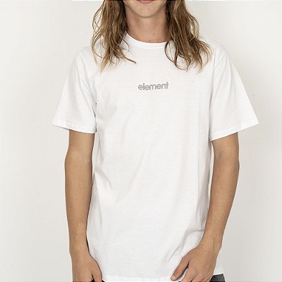 Camiseta Element Simple Logo SM26 Masculina Branco