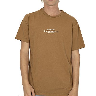 Camiseta Element Skateboard CO PS S26 Masculina Caqui Escuro