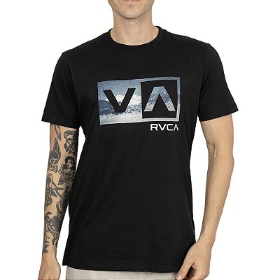 Camiseta RVCA Balance Box SS SM26 Masculina Preto