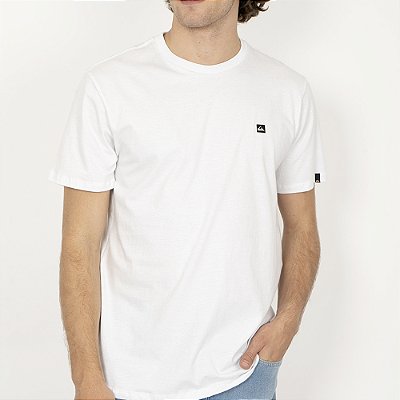 Camiseta Quiksilver Transfer Square SM26 Masculina Branco