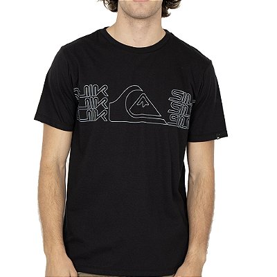 Camiseta Quiksilver Big Block SM26 Masculina Preto