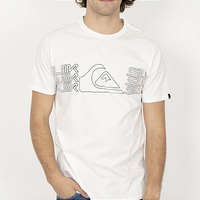 Camiseta Quiksilver Big Block SM26 Masculina Snow White