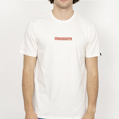 Camiseta Quiksilver Clicker Logo DNA SM26 Snow White