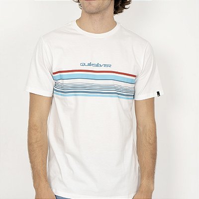 Camiseta Quiksilver Banner SM26 Masculina Snow White