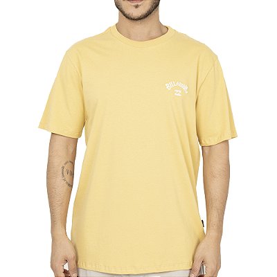 Camiseta Billabong Small Arch SM26 Masculina Amarelo