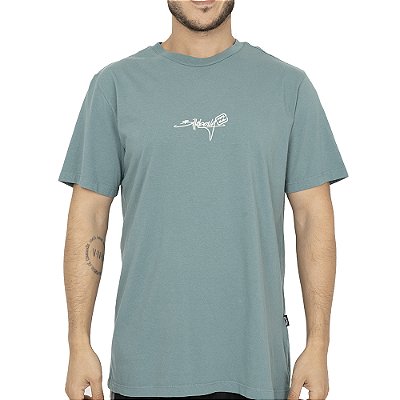 Camiseta Billabong Bracket Script SM26 Masculina Verde