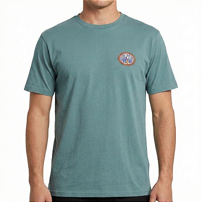 Camiseta Volcom Solarized SM26 Masculina Azul Claro