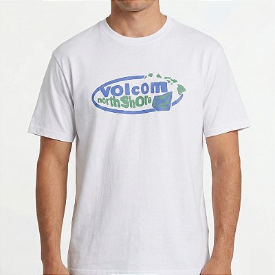Camiseta Volcom Radiostar Noth Shore SM26 Masculina Branco