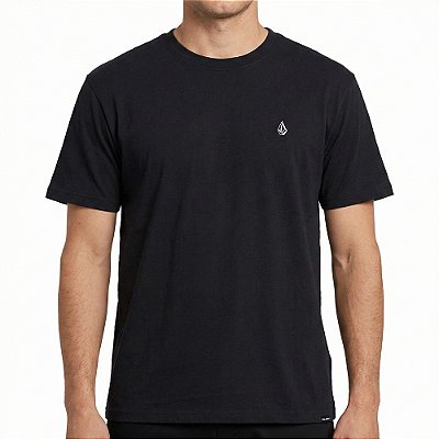 Camiseta Volcom Single Stone SM26 Masculina Preto