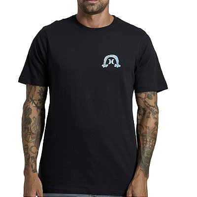 Camiseta Hurley Flops SM26 Masculina Preto
