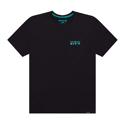 Camiseta Hurley Simple SM26 Masculina Preto