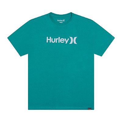 Camiseta Hurley O&O Solid SM26 Masculina Petróleo