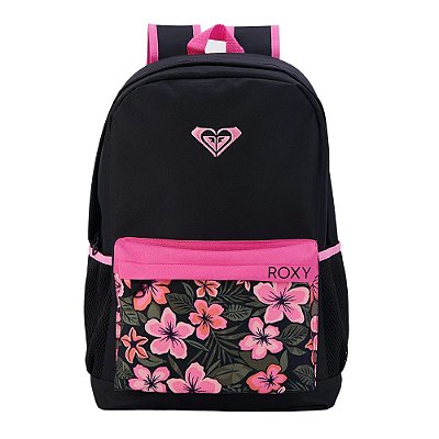Mochila Roxy 17 Esportiva POP 01 21L Preto Estampado