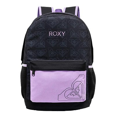 Mochila Roxy 17 Esportiva POP 02 21L Preto Estampado
