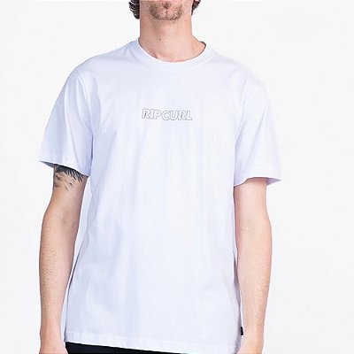 Camiseta Rip Curl Outline SM26 Masculina Branco
