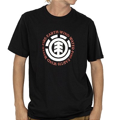 Camiseta Element Seal SM26 Masculina Preto