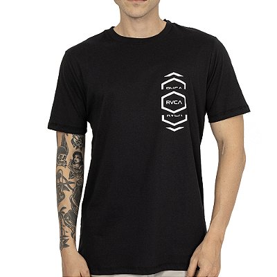 Camiseta RVCA Hexalot SM26 Masculina Preto