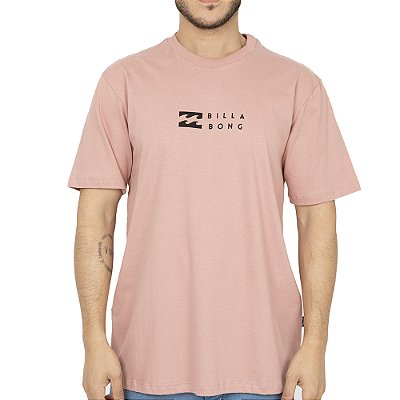 Camiseta Billabong United SM26 Masculina Rosa