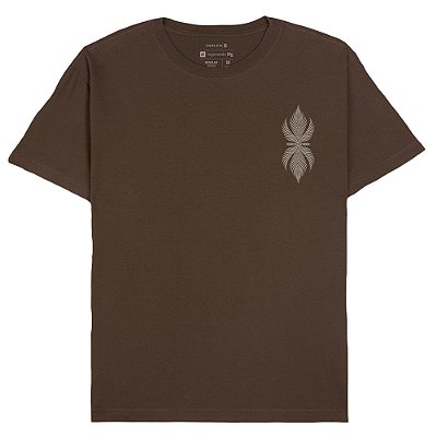 Camiseta Osklen Vintage Leaf Masculina Marrom Noz