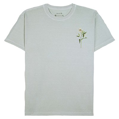 Camiseta Osklen Stone Lirio Masculina Azul Rio