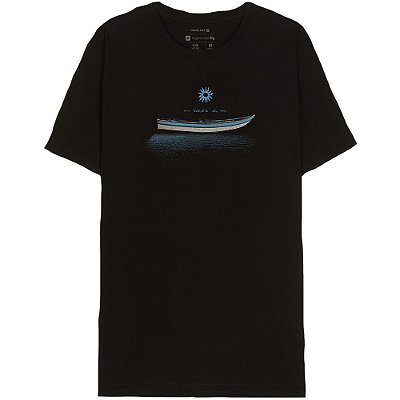 Camiseta Osklen Slim Vintage Barco Caiçara 2 Masculina Preto