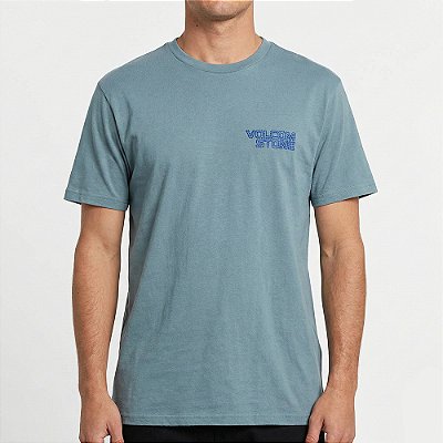 Camiseta Volcom Migrane SM26 Masculina Azul Claro