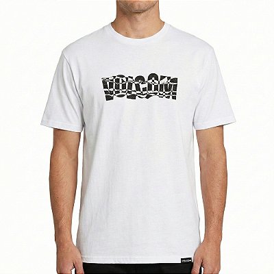 Camiseta Volcom Comfort Fenderbender SM26 Masculina Branco
