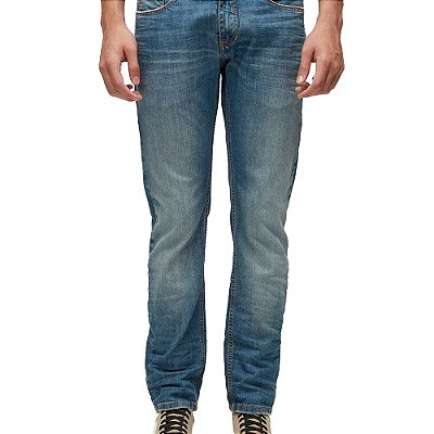 Calça Osklen Jeans Joatinga Used Masculina Azul Médio