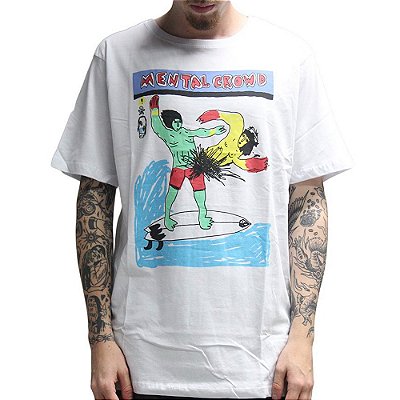 Camiseta Volcom Mental Crowd SM26 Masculina Branco