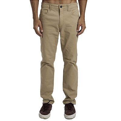Calça Hurley Sarja Start SM26 Masculina Bege