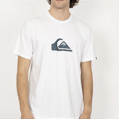 Camiseta Quiksilver Comp Logo SM26 Masculina Branco