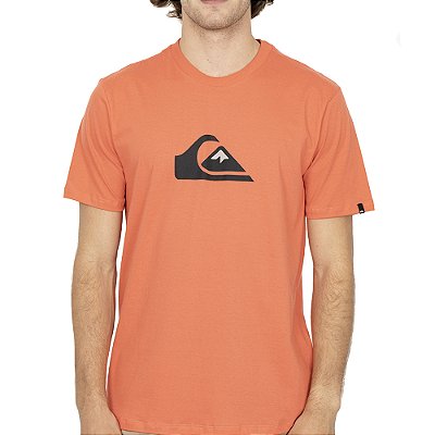 Camiseta Quiksilver Comp Logo SM26 Masculina Vermelho Claro