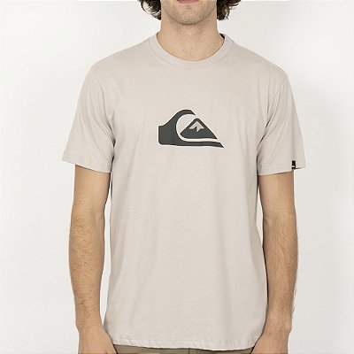 Camiseta Quiksilver Comp Logo Plus Size SM26 Masculina Areia