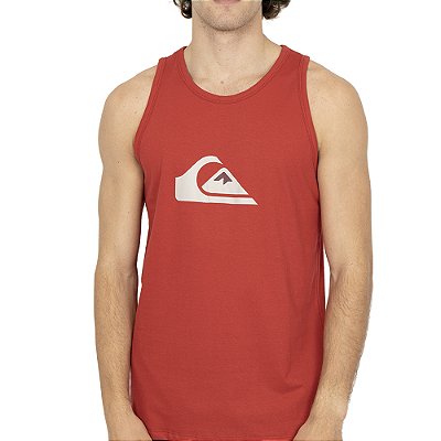 Regata Quiksilver Comp Logo SM26 Masculina Vermelho