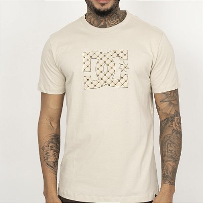 Camiseta DC Shoes DC Star Filled 2 SM26 Masculina Bege