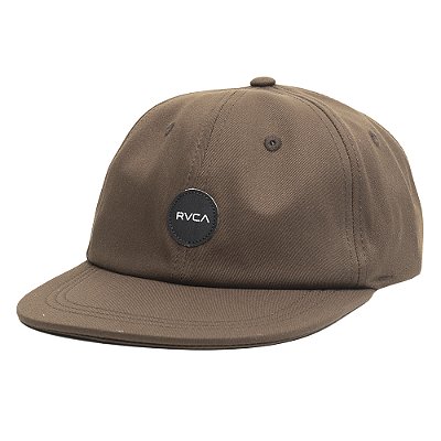 Boné RVCA Aba Reta Circle Snapback SM26 Marrom