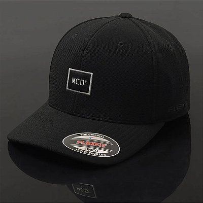 Boné MCD Aba Curva Flexfit MCD SM26 Preto